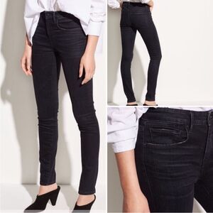 Vince Black Ankle One Year Wash Skinny High Waisted Stretch Denim Jeans Size 27